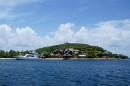 Grenada / Grenadines 2015: Anchoring in front of Calivigny Island Resort  -  07.09.2015  -  Grenada